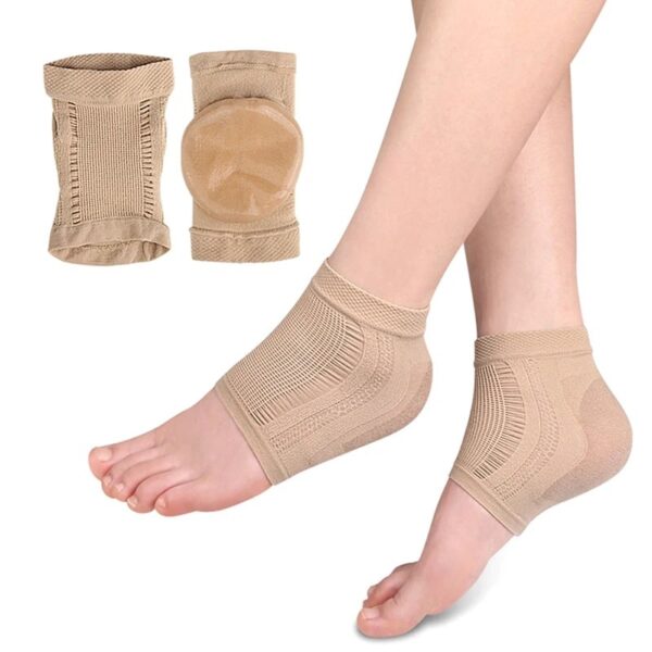 Chaussette orthopédique femme avec protection du talon en gel